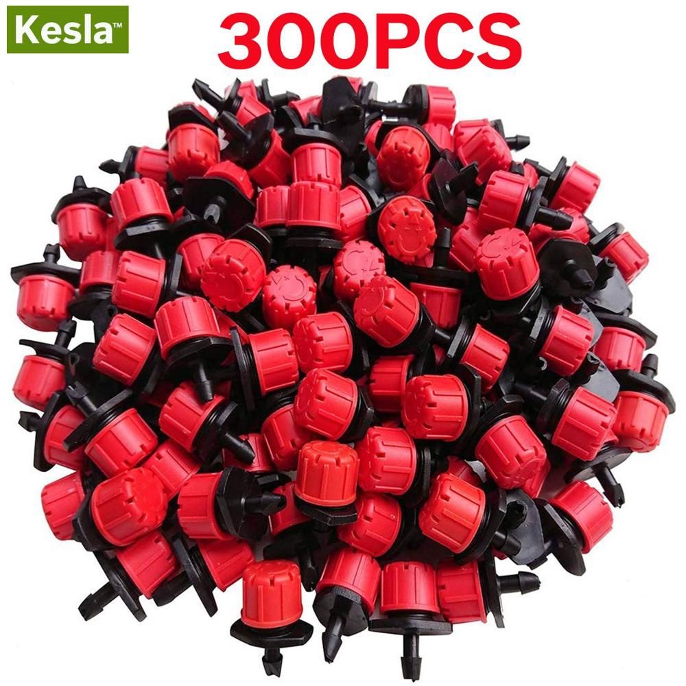 30-500PCS Adjustable 1/4 Irrigation Misting Dripper 360degree Sprinkler Drip Watering Tool 4/7mm Hose Garden Yard Greenhouse
