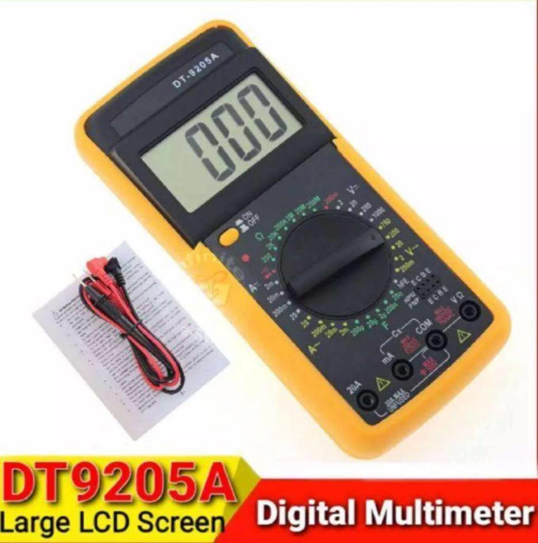 [READY STOCK]Digital Multimeter Volts Amps Resistors Ohms Tester Electric Voltmeter Ammeter AC DC LCD high quality new practical////AHN