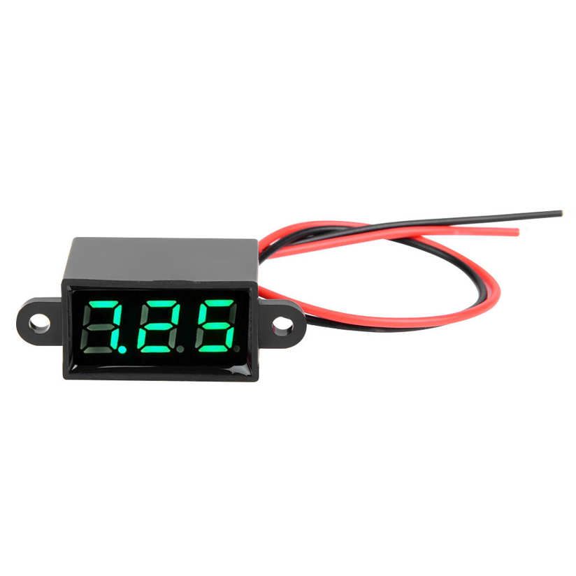 Digital Voltmeter 0.28in Two Wire DC3.0-30V LED Display Voltage Meter Waterproof