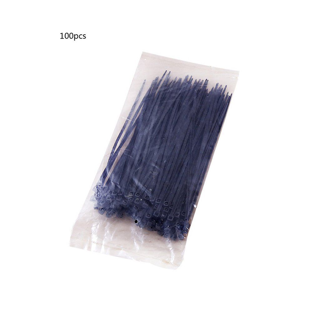 Self-Locking Nylon Cable Ties Cable Management Wire Storage Tying Wire Harness Black S