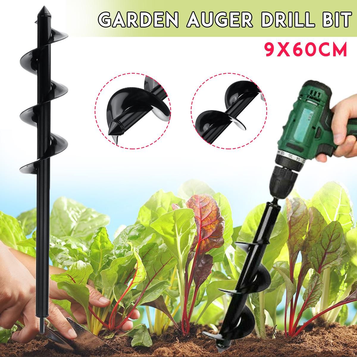 Garden Planting Auger Spiral Hole Drill Bit Small Earth Planter Post Hole Digger