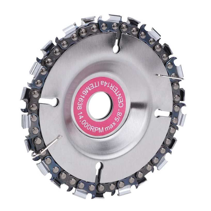 4 Inch Chain Disc 22 Tooth Angle Grinder Fine Saw Plate for Woodcarving Cutting Tool