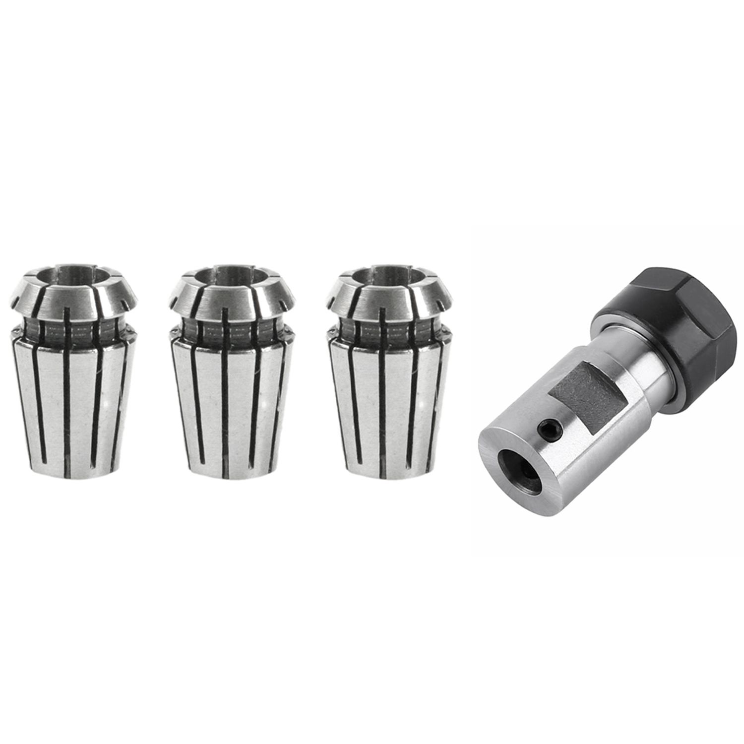 Delicate product 2 Set ER11 Collet Chuck Motor Shaft Extension Rod Spindle Collet Lathe Tools Holder Inner 8MM