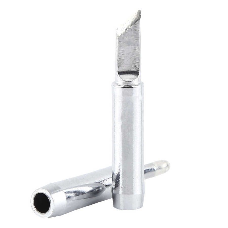 12Pcs Electroplated Lead-free Copper Replacement Soldering Solder Iron Tips Station Tool Kit