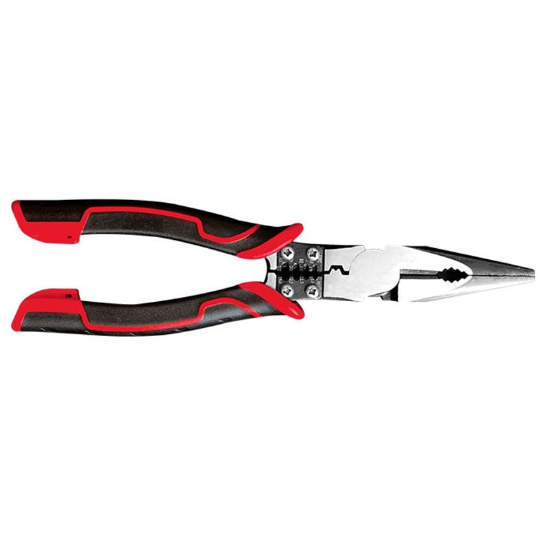 Needle Nose Pliers Multi-Function Pliers 4 in 1 Wire Cutters Wire Stripper Electrical Wiring Work Cable Cutter 8In