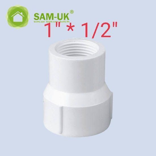 Reducing Socket pvc thared fittings white