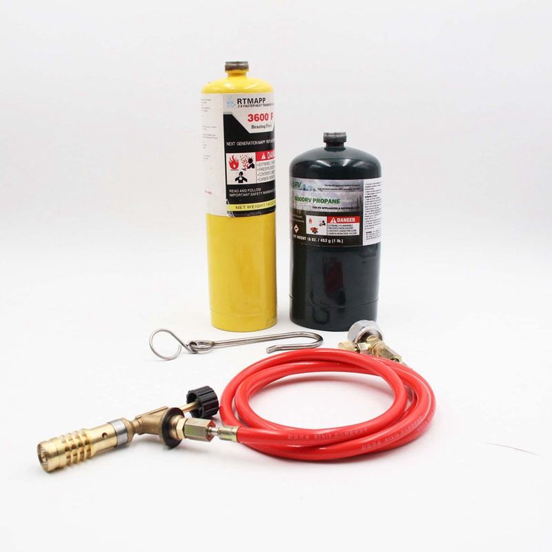 Creative product for Mapp Gas Turbo Torch Plumbing Turbo Torch with Hose for Solder Propane Welding Kit