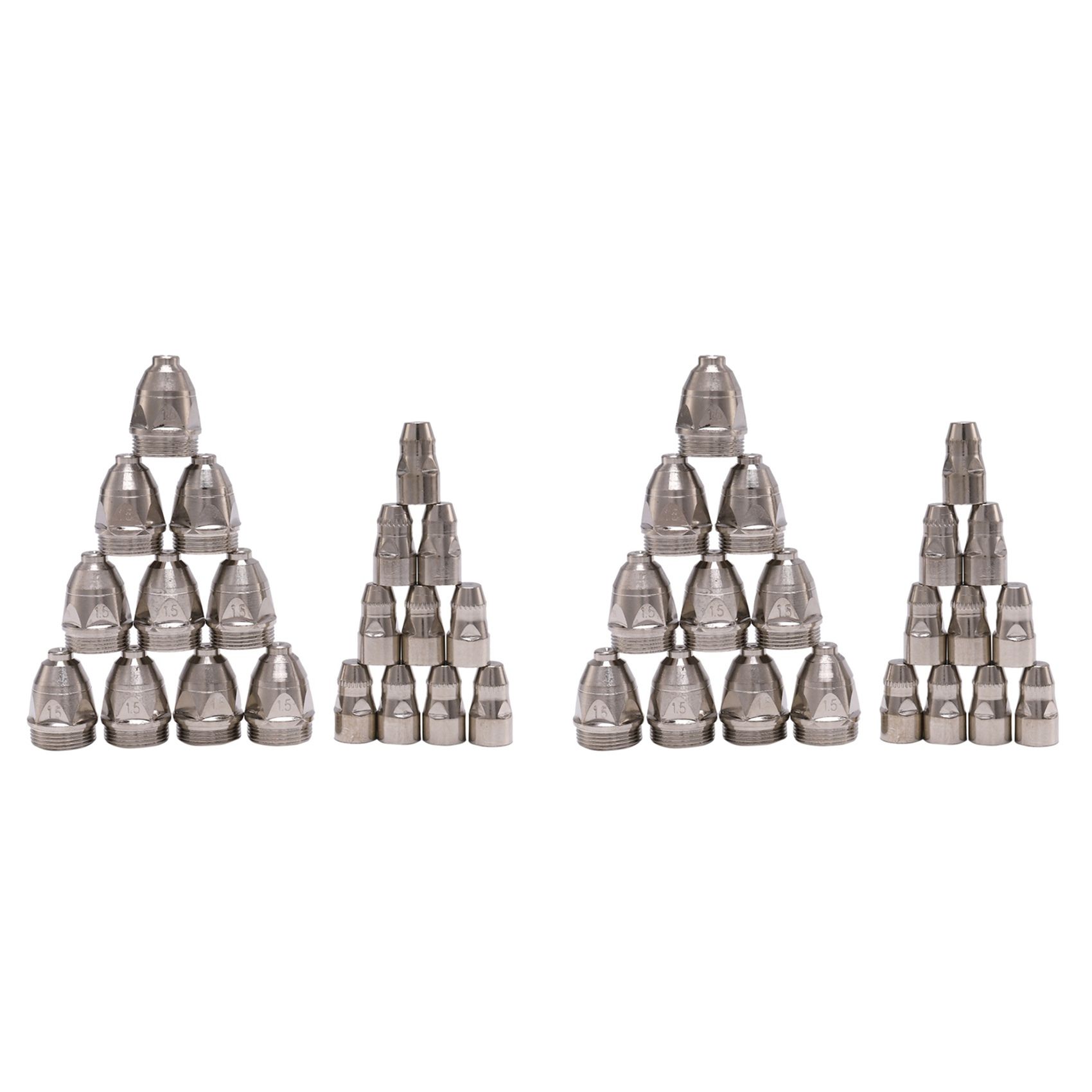 40Pcs P80 Plasma Cutting Torch Consumable Cutting CNC 80A P80 Plasma Torch Tip Electrode Nozzle