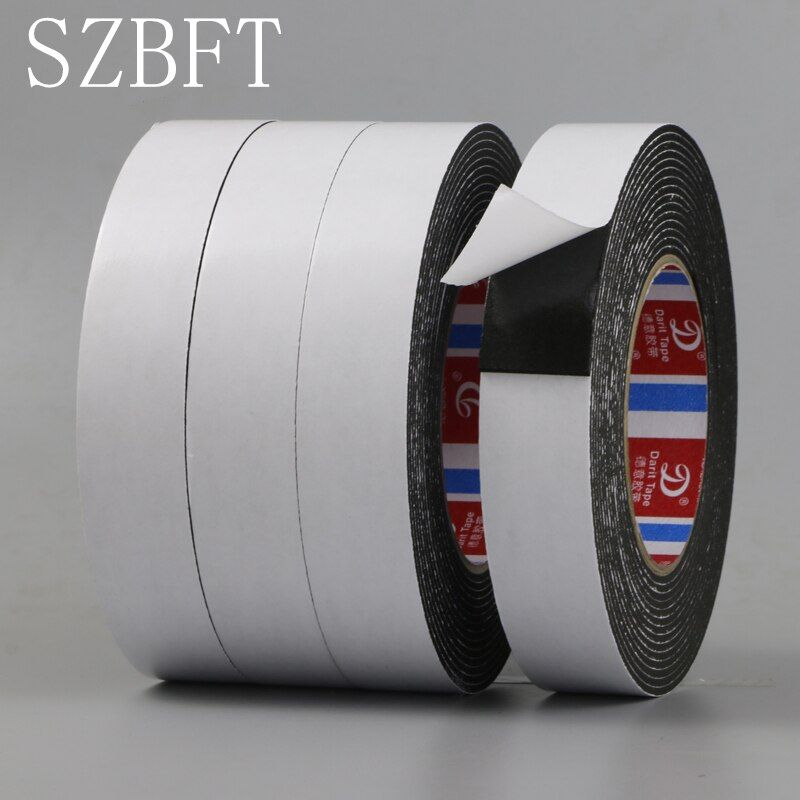 5M Strong 2mm thickness black EVA double-sided tape sponge foam tape foam pad collision seal foam tape