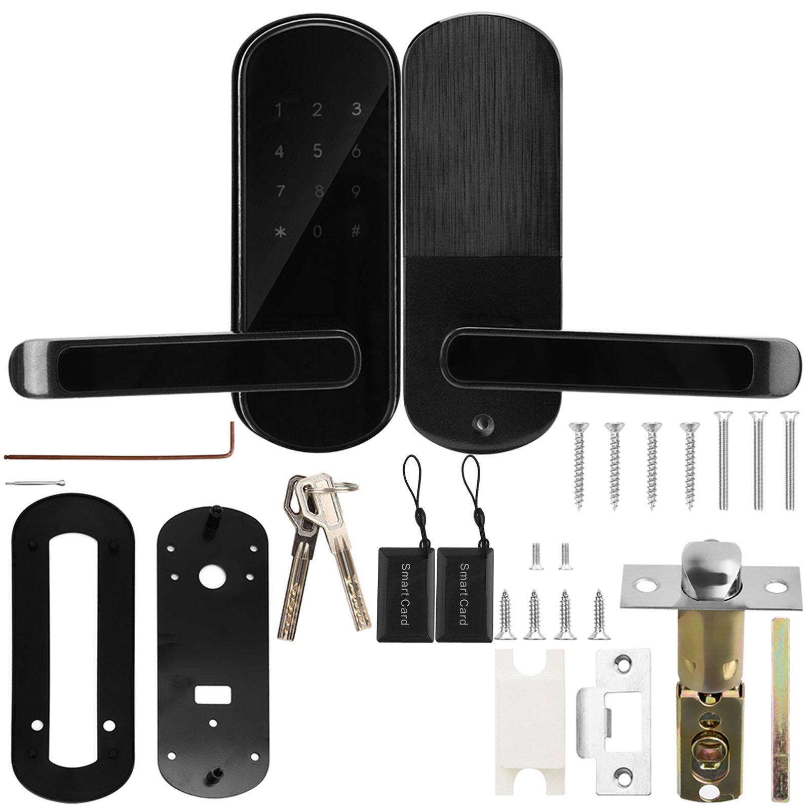 Electronic Bluetooth APP Card Password Door Lock Digital Safety Anti-theft