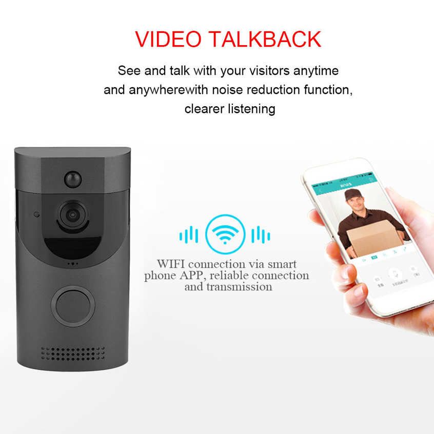 Home Wireless WiFi Smart Doorbell Video Intercom PIR Detection IR Night Vision