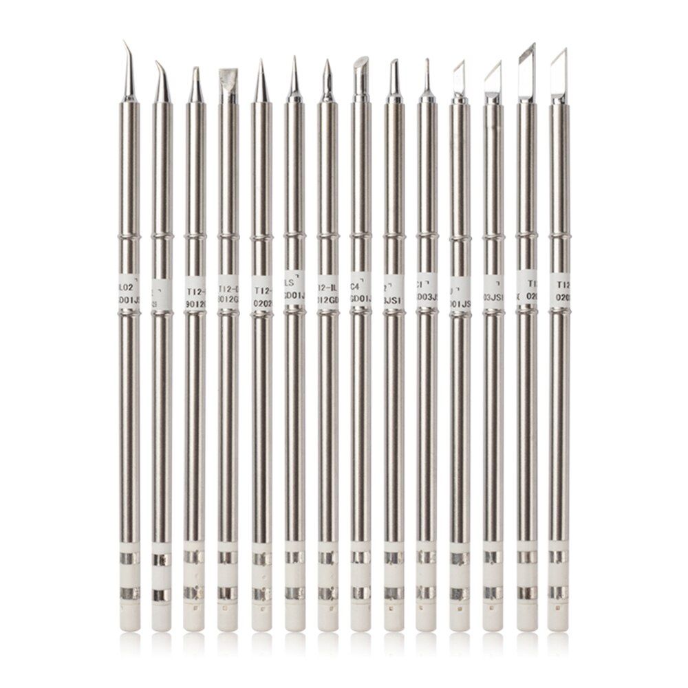 FEORLO T12 Series Soldering Iron Tips For HAKKO T12 Handle LED Vibration Switch Temperature Controller FX951 FX-952 T12-BCF1Z