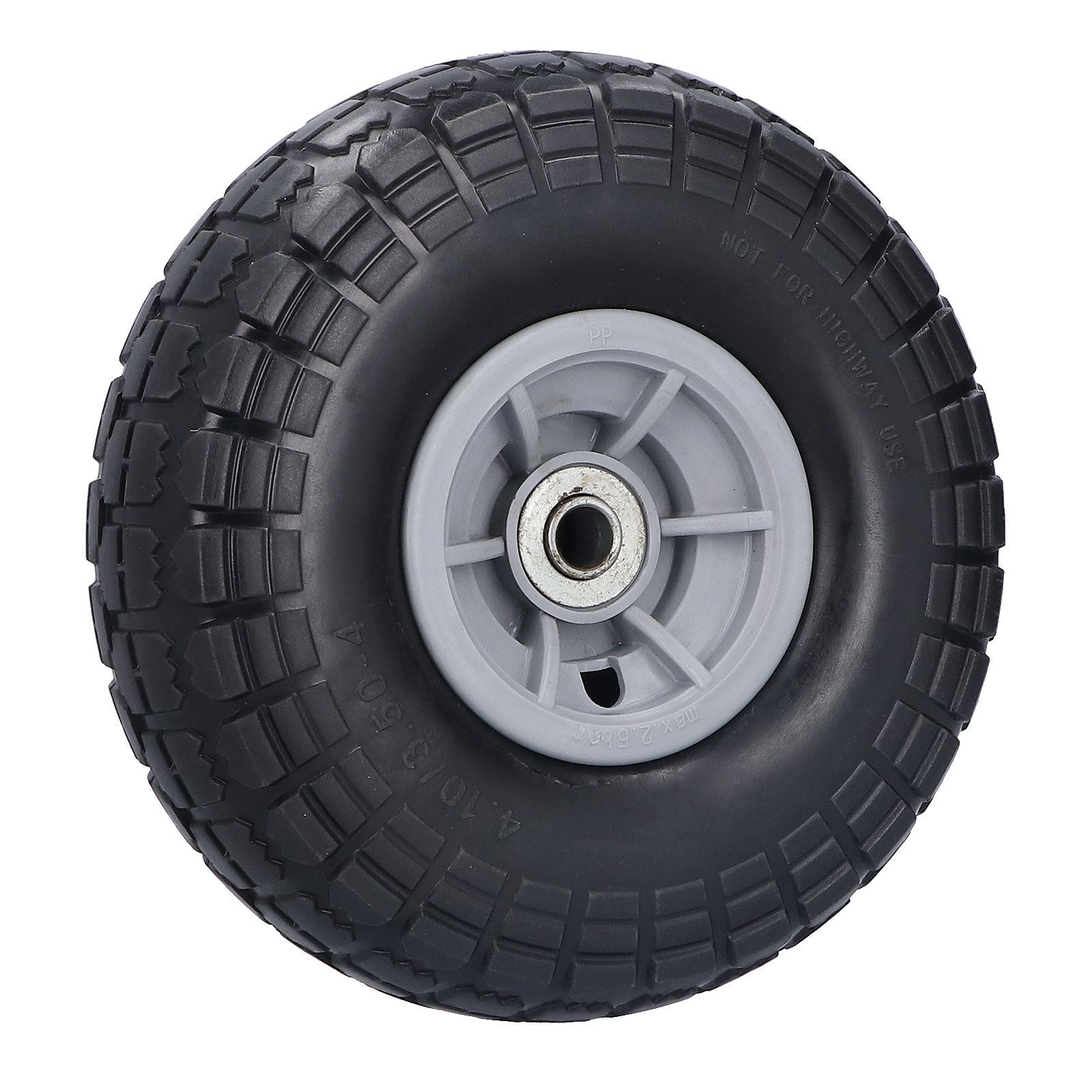 New Utility Tire Flat Free Tubeless Hand Truck Trolley 15mm Hole Dia 3.50-4
