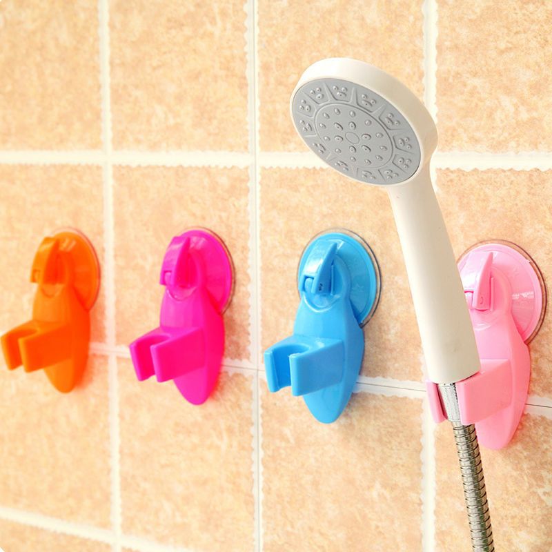 1PCS Bathroom Seat Chuck Holder Shower Fixed Bracket Sucker Plastic Powerful Suction
