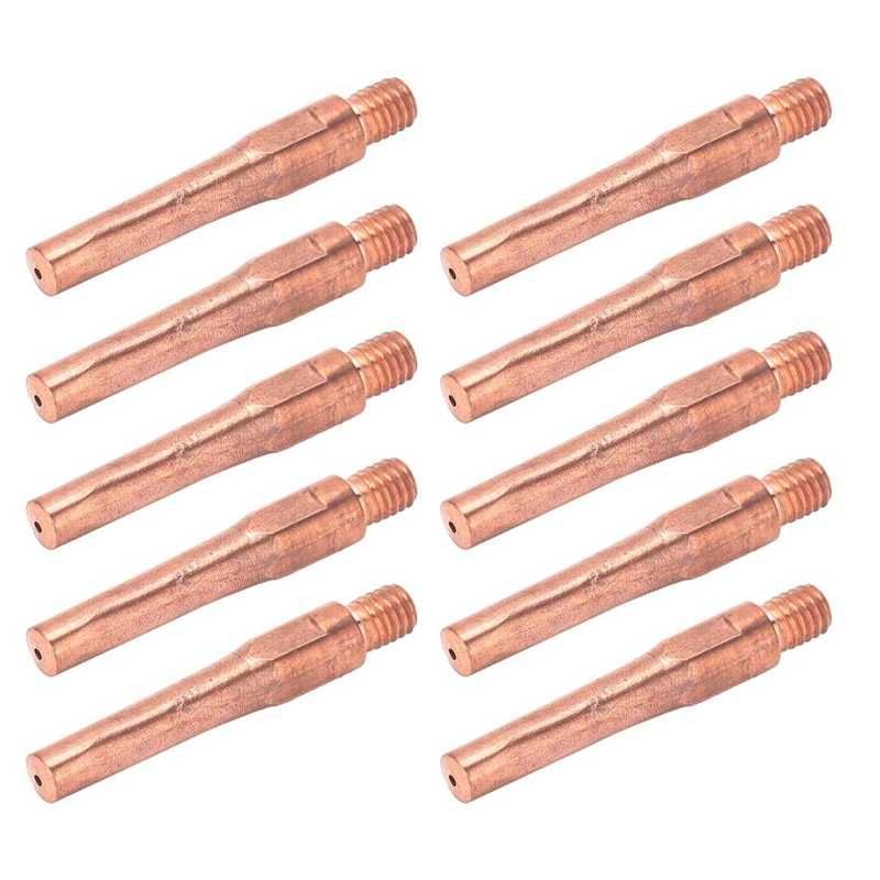 Soldering iron tip Wielding tip Contact Tips M6 Conductive Nozzle Copper Wire Feeding Welding Accessory 45x7.5x1.2mm