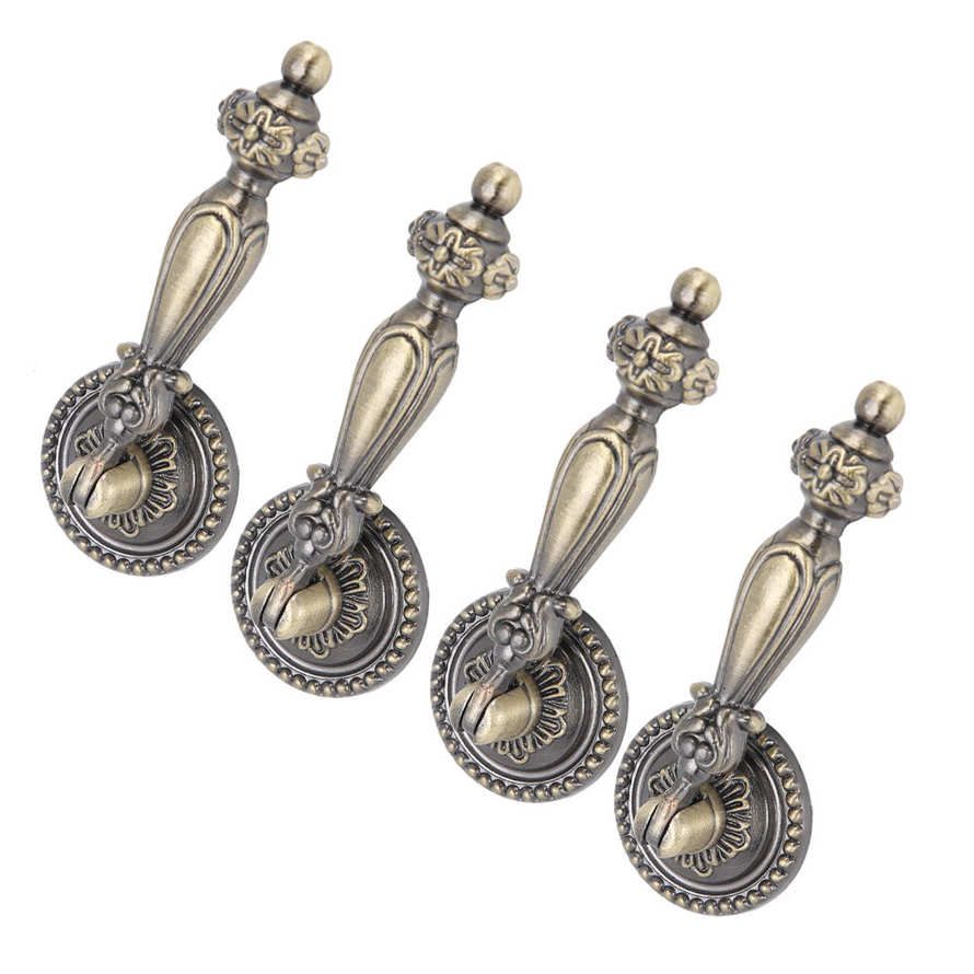Furniture Handle 4 Sets Durable Bronze Wear‑resistant Single Hole
