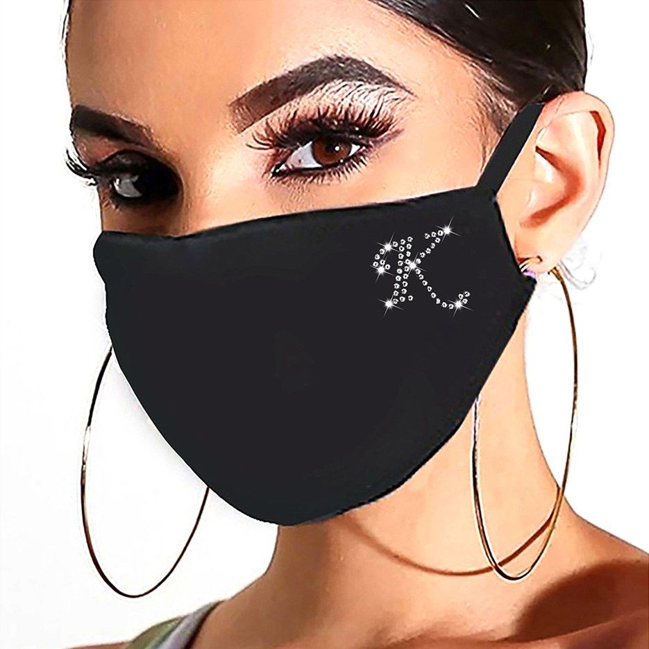 Adjustable Color Alphabet Hot Drilling Mask Protective Mask Anti-particle
