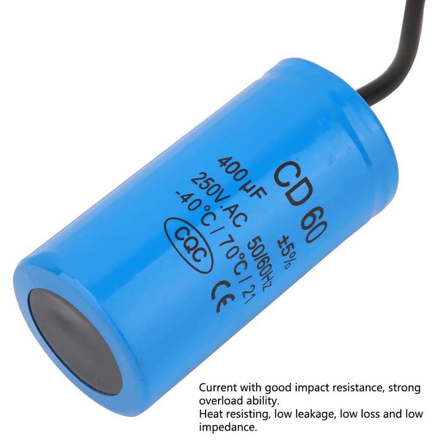 Operating capacitor motor starting CD60 explosion protection 250V 400uF to start the air conditioning systems of