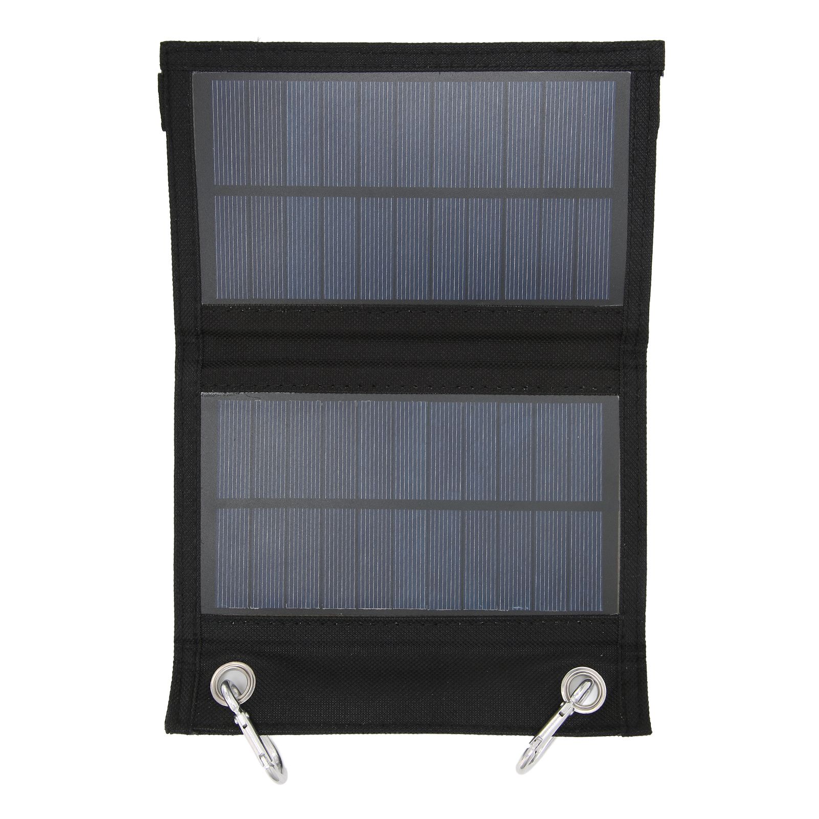 Solar Folding Bag 4W 2 Fold Panels Portable High Conversion Efficiency Polysilicon Mobile Power with Climbing Buckle for