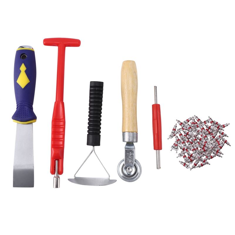 Tire Repair Tools Tire Balance Block Removal Tool The Metal Spatula Valve Core Wrench for Car Repair Valve Puller