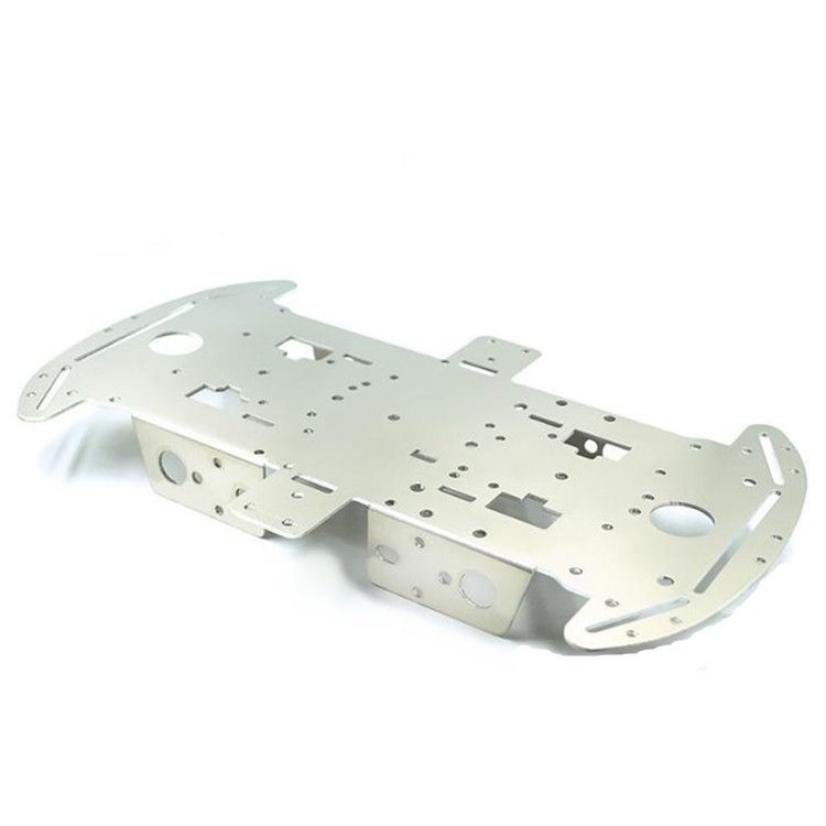 4WD Smart Car Chassis 1.5mm Aluminum Alloy
