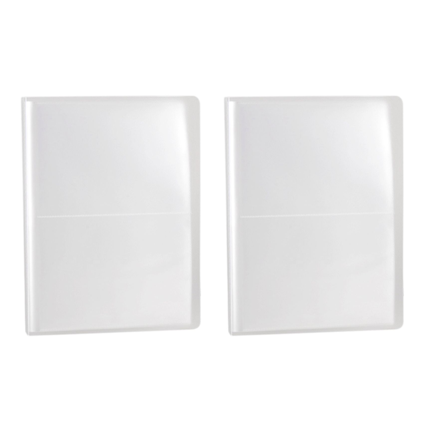 2X PP Pure Frosted Simple Cover Transparent Insert Type 5R 7Inch PP Photo Album/Postcard Book Write Collection 80 Photos