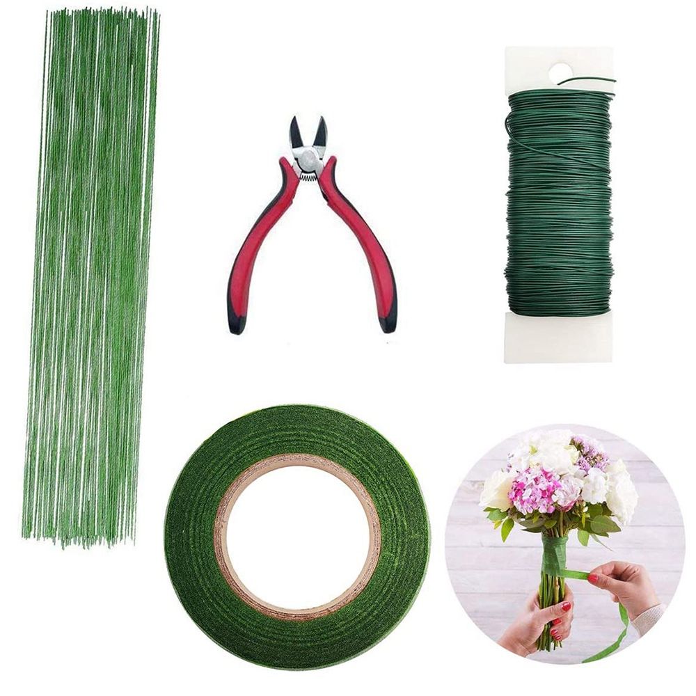 Exquisite product Floral Arrangement Tool Kit Floral Tape Stem Wrap Green Stem Wire