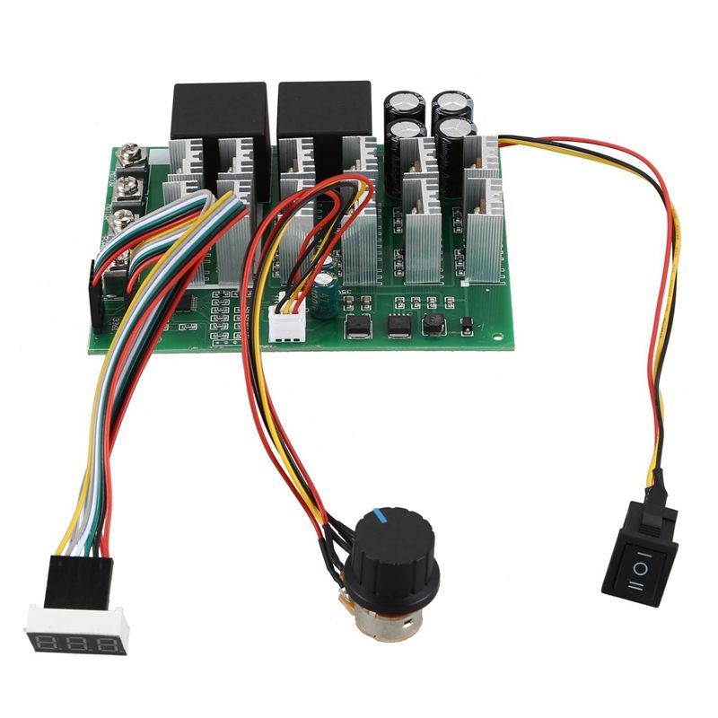 60A 10-55V Digital Display PWM Speed Controller Module Forward Reversal 0- Adjustable DC Motor 12V 24V 36V 48V MAX 100A