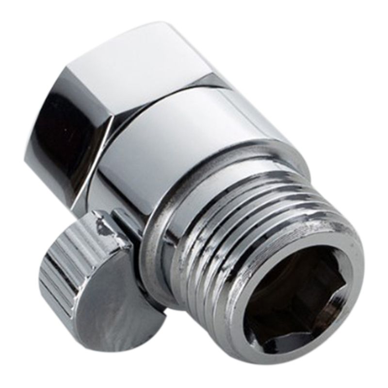 Quality Hand Shower and Bidet Flow Control Valve Bathroom Brass Switch Valve Toilet Bidet Faucet Accessories - Silver