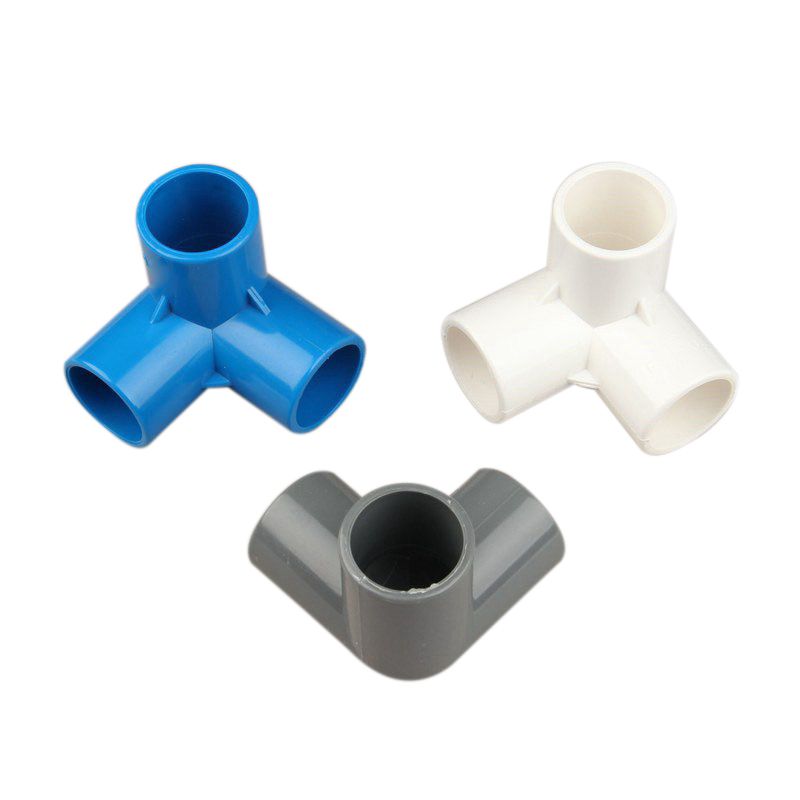 16pcs Plastic PVC 20mm Hose Tee Connector 3 Way Joint For Garden Irrigation Watering Pipe Adapter Tube Parts Tools