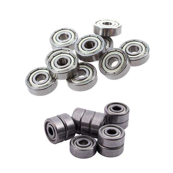 Durable 10X Ball Bearing Deep Groove Ball 625-ZZ 5mm & 10 Pieces Radial Ball Bearings 623ZZ 3X10X4mm