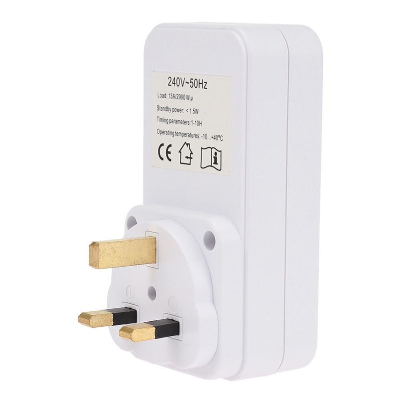Smart Countdown Timer Switch Socket Auto Shut Off Outlet Uk Plug