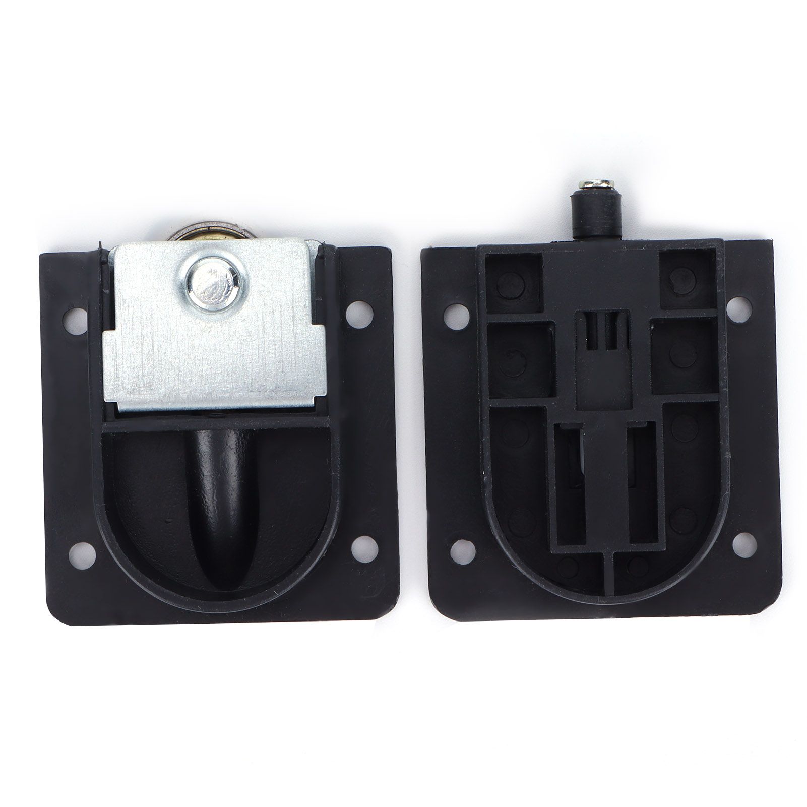 Mute Sliding Door Wheel Black Plastic Pulley W/Bearing Furniture Hardware Acc HO