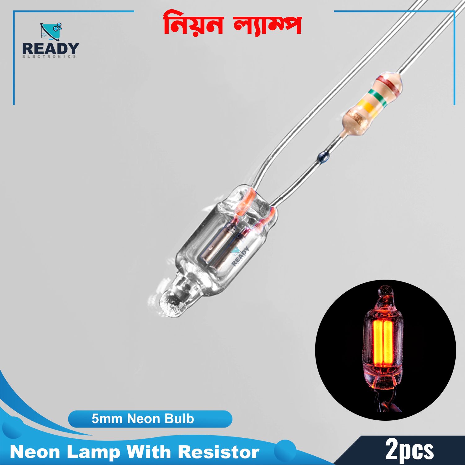 Neon Bulb Environmental Protection Neon, Neon Light 5mm * 13mm 60v~220v neon bulb