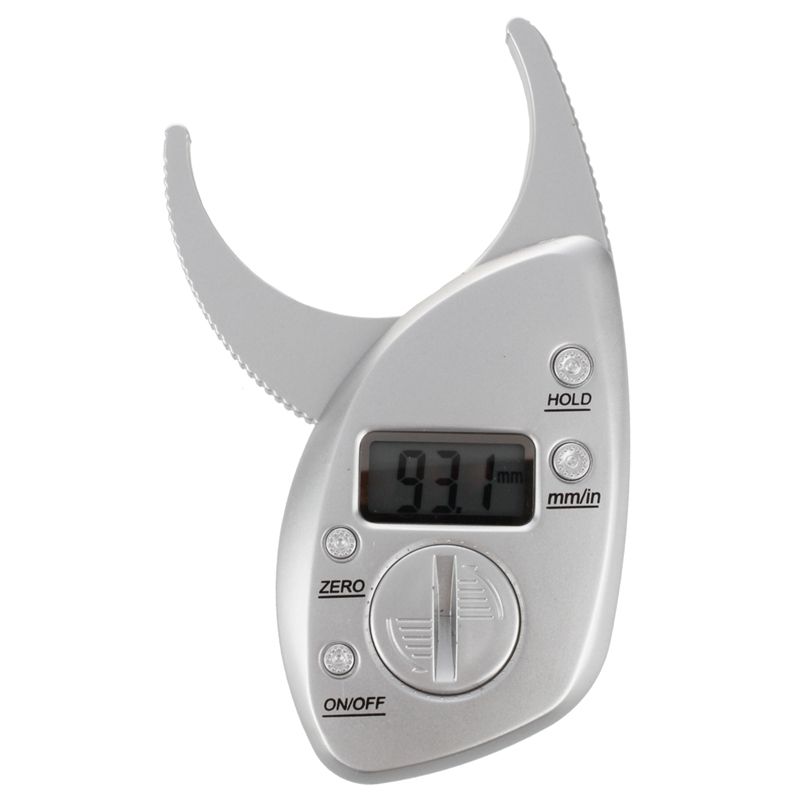 Digital LCD Body Fat Caliper Skin Fold Thickness Health Fitness Weight Gender