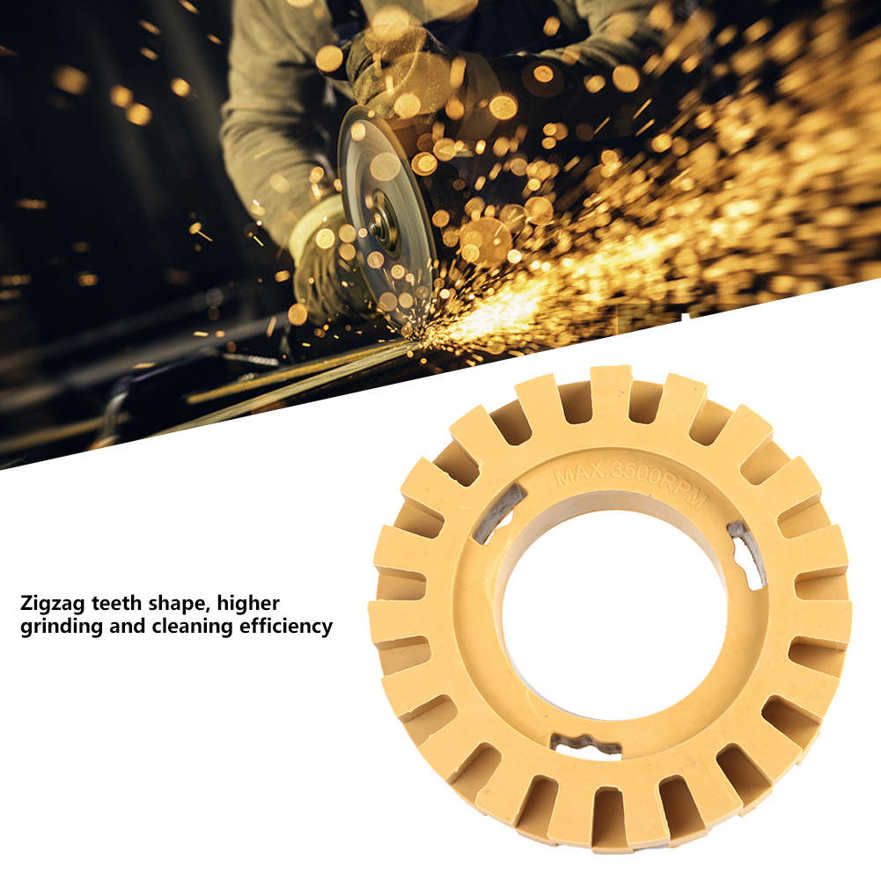 Rubber Wheel for Polishing 4 Inch 100mm Zigzag Teeth Sanding