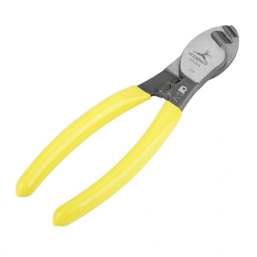 Acogedor Cortador de cable, RT-22 6” Chrome Vanadium Steel Cable Wire Cutter Electric Wire Cutting Pliers Hand Cutting Tool