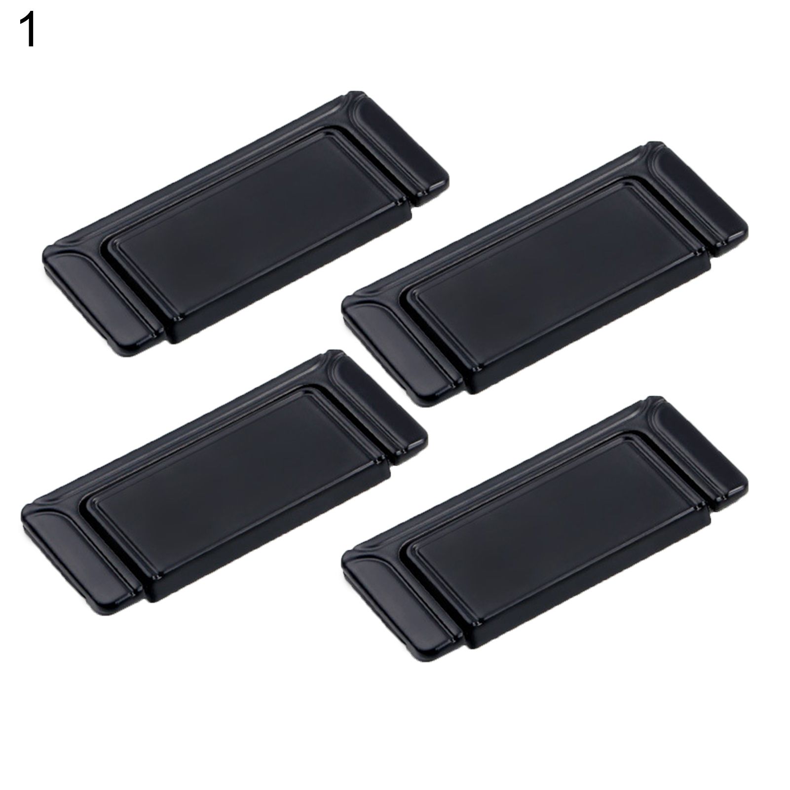 4Pcs Aluminum Alloy Black Cabinet Knobs Drawer Furniture Door Handle Accessories