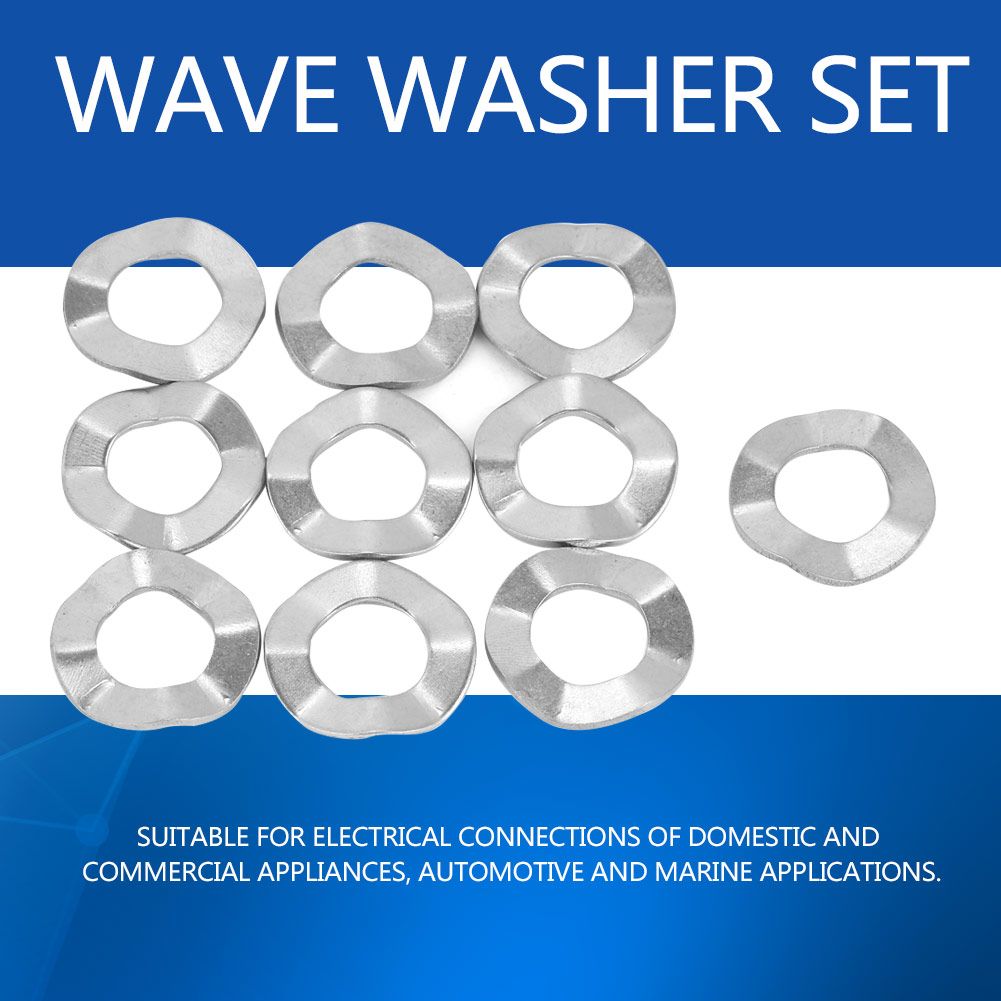 Stainless Steel Wave Washer Gasket Spring Washers Lock Tools