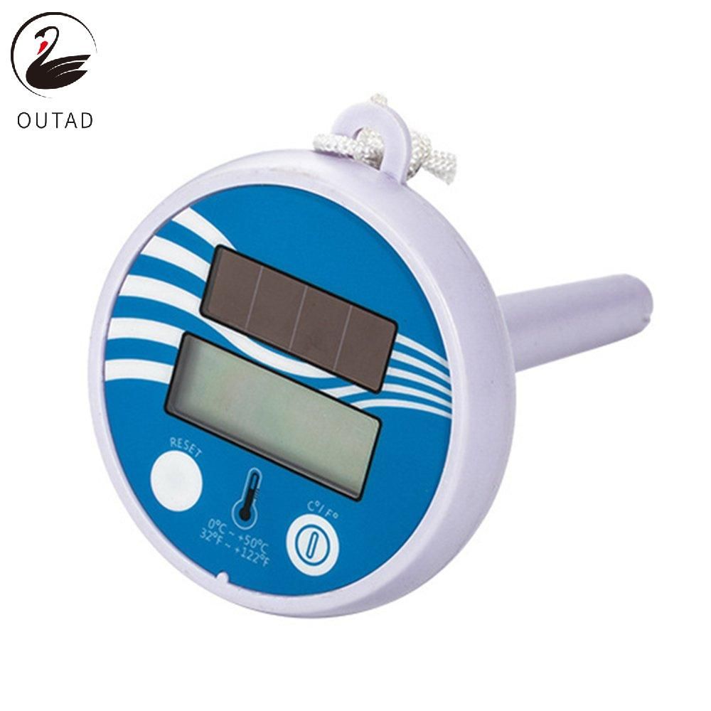 1 Piece Digital display floating thermometer Plastic Swimming pool equipment Solar Thermometer with Fahrenheit & Celsius