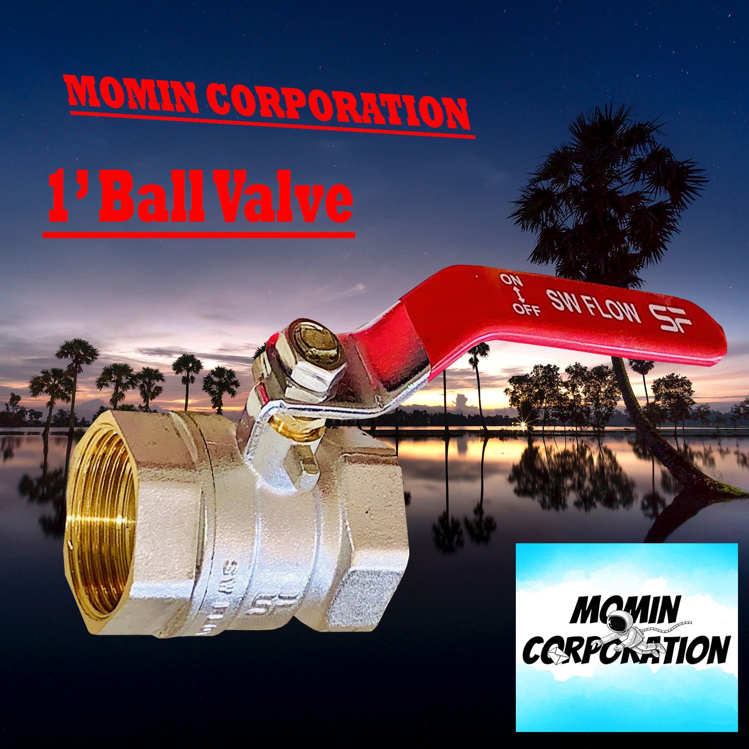 1'' Brass Ball Valves, Valve Size: 1"