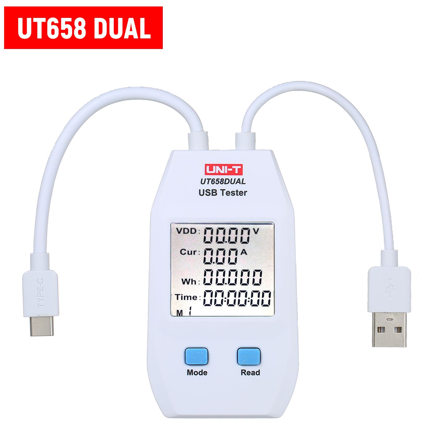 USB Power Meter LCD USB Tester Detector Voltmeter Ammeter Digital Power Capacity Tester
