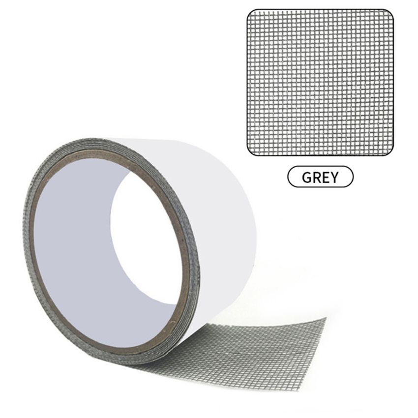 WEFILM Screen Repair Tape 5x200cm Window film Repair Kit Tape 3-Layer Strong Adhesive & Waterproof (Grey/Black/White)