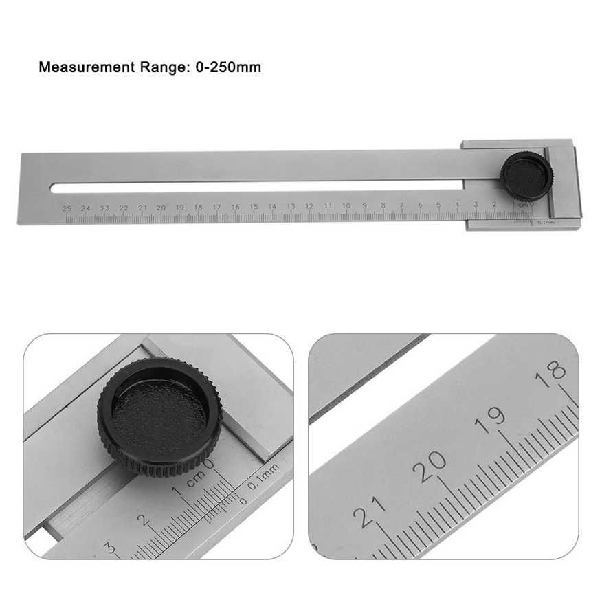 0-250mm Measurement Range High Accuracy Woodworking Marking Ruler Gauge Tool