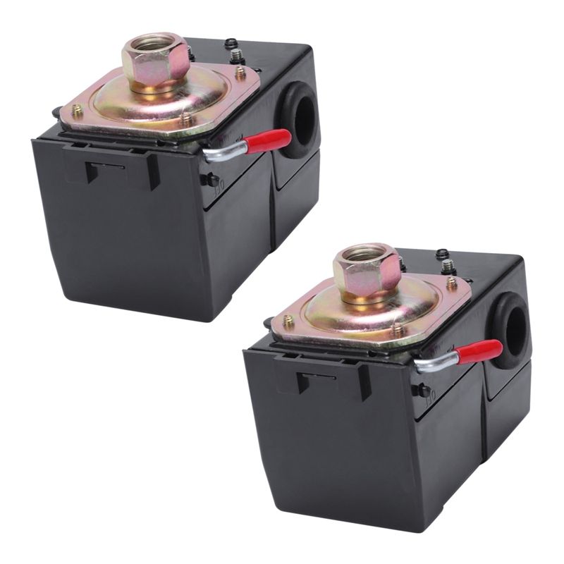 2Pcs Air Compressor Switch Universal Pressure Switch 95-125 Psi for Air Compressor Pump Control Valve