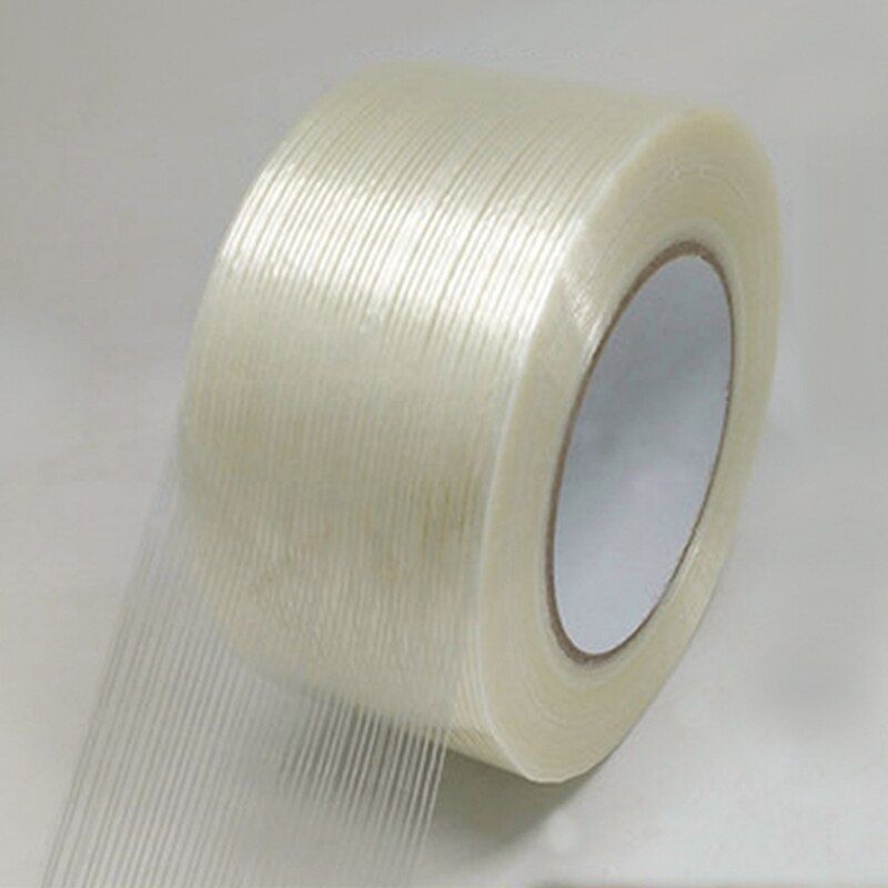 Glass Fiber Tape Translucent Fiber Tape 10/15/20/25/30/35/40/45/50/60/80/100mm*50M Strong Single-Sided Tapes Grid Fiber Tape