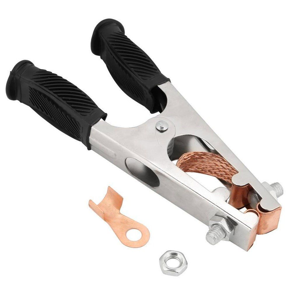 500A Electroplated Ground Clamp Copper A-shape Welding Earth Clip for Manual Welder US Type Manual Welder Machine Accessories