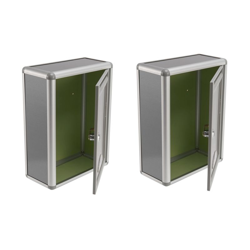 Aluminum Alloy Lockable Secure Mail Letter Post Box Mailbox Post Box