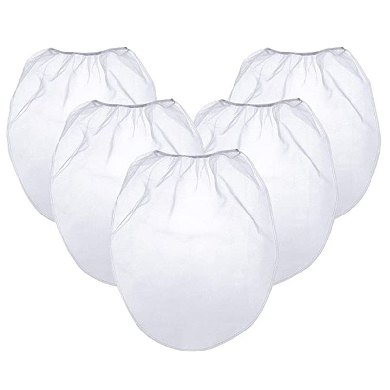 20 Pack Strainer Bag, 5 Gallon Paint Strainer with Elastic Top Opening White Fine Mesh Filters Bag for Paint Gardening