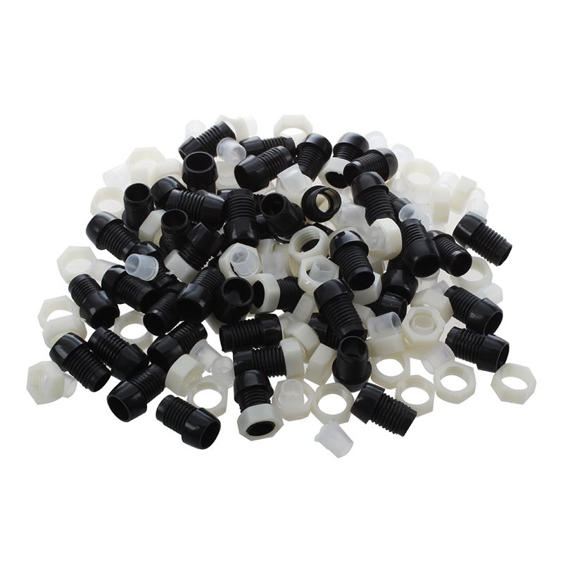 JAERBEE 50 Pieces Black Plastic 5mm LED Light Mounting Holders Panel